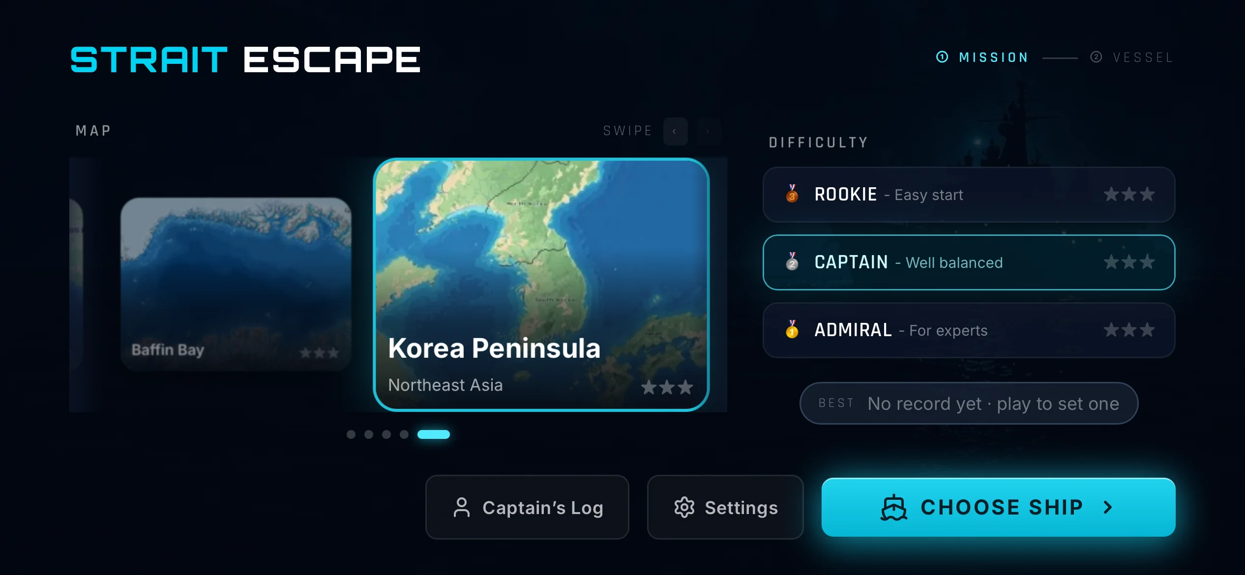 Strait Escape gameplay screenshot
