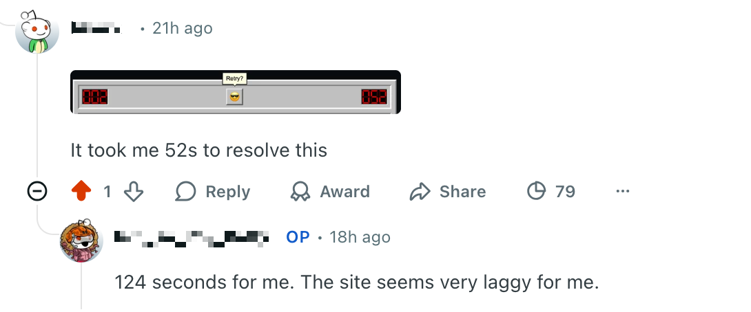User tried solving the board again